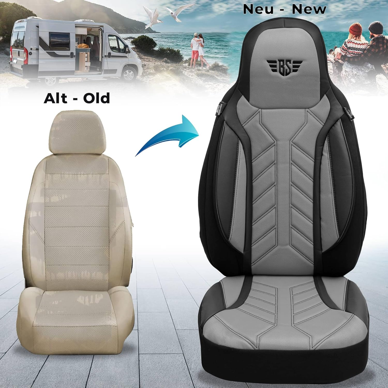 Bremer SITZBEZ&Uuml;GE Motorhome Seat Covers for Fiat Ducato Jumper Boxer DPL501 image number 3
