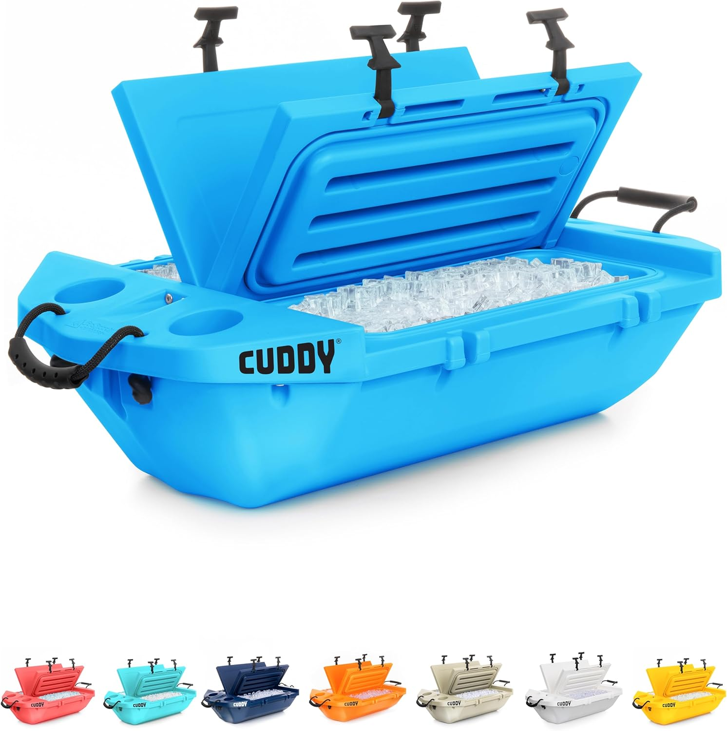 Cuddy Floating Cooler and Dry Storage Vessel for Land & Water &ndash; 40QT&ndash; Great for River, Beach, Kayak, Pool, & Lake - Multiple Color Options