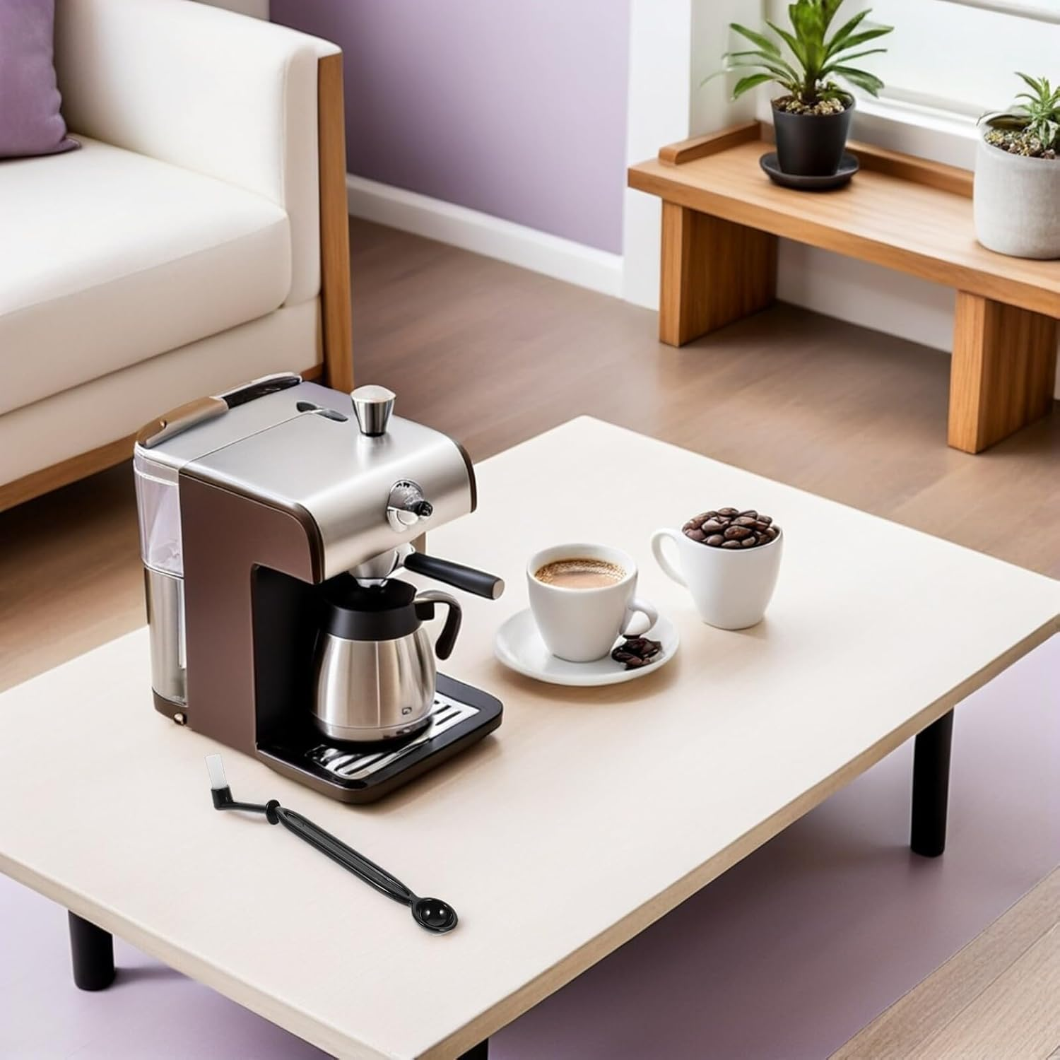 Happyyami 3Pcs Espresso Machine Cleaner Brush Set with Integrated Spoon for Targeted Cleaning of Coffee Makers Grinders Teapots Versatile Coffee Powder Removal Tool for Home Kitchen Use image number 5