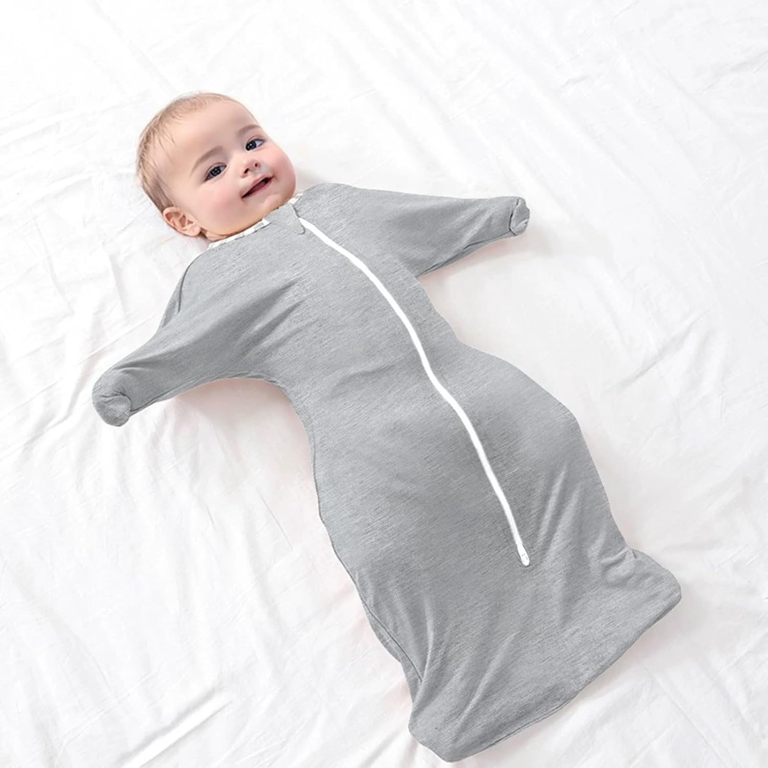 Premium Cotton Baby Swaddle Wrap - Ultra-Soft Newborn & Infant Swaddling Blanket for Nursery, Stroller, Travel | Hypoallergenic Unisex Design, Fit for 3.5&ndash;6 Kg-S image number 3