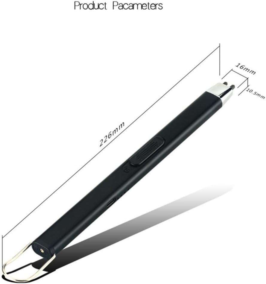 Electric Lighter, Candle Lighters, Rechargeable Type-C USB Plasma Arc Windproof Lighters with Safe Button for Grill BBQ Fireplace Camping Stove Kitchen Firework Birthday Christmas (Rosegold) - Rose Gold image number 2