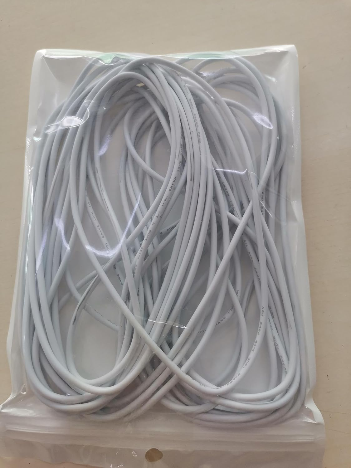10 Meter 24AWG White Electrical Wire, Outer Diameter 3MM, 2 Core round PVC Mains Electrical Cable Twin Flexible Copper Cable, Wear-Resistant, Oxidation Resistance for Installing Low-Power Appliances image number 6