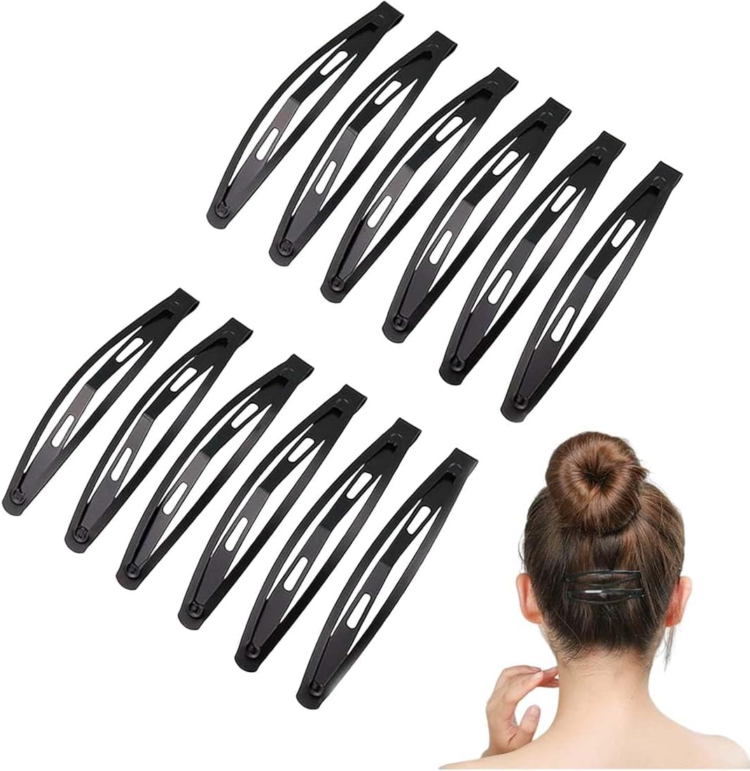 Large Metal Hair Clips, Non-Slip for Women and Girls, with Stove Varnish, Pack of 12 Hair Clips, Hair Clips, Women'S Hair Clip image number 1