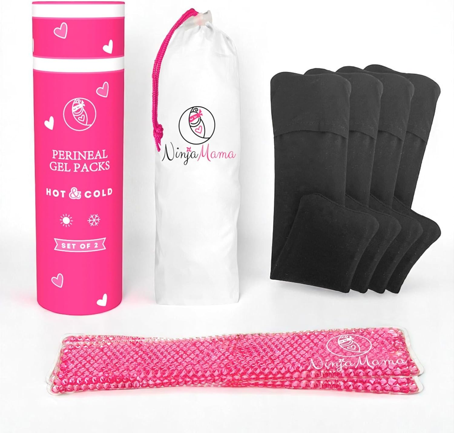 Ninja Mama C-Section Recovery Kit &ndash; Includes Peri Bottle, Silicone Scar Strips, Postpartum Underwear (5 Pack) & Hot Cold Therapy Packs &ndash; Essentials for C-Section Healing image number 5