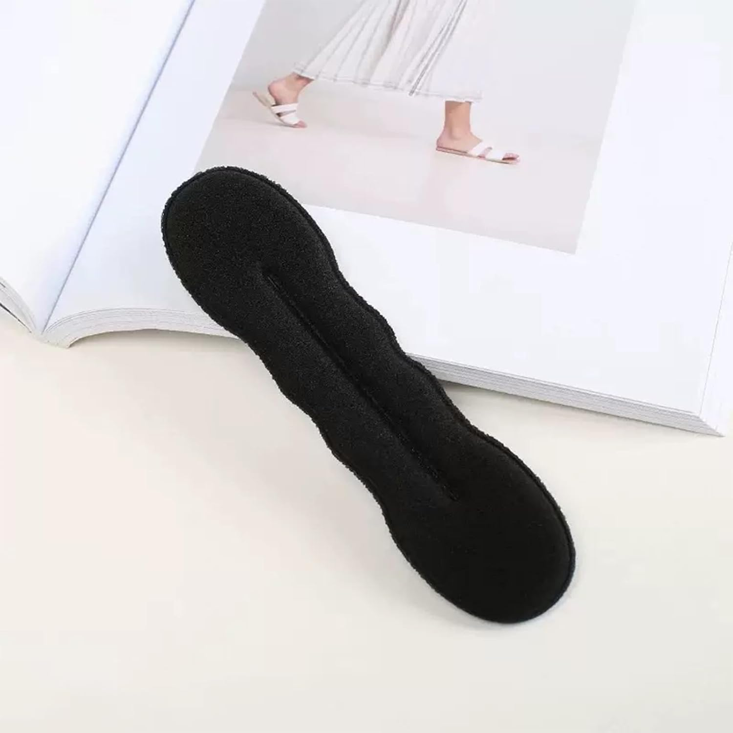 Hair Bun Maker 4Pcs - Magic Sponge Donuts for Perfect Buns | 2 Sizes (8.9In &6.88In ）Hair Updo Toolsfor Wedding/Party/Daily Use | Girls & Women Hair Accessory image number 6