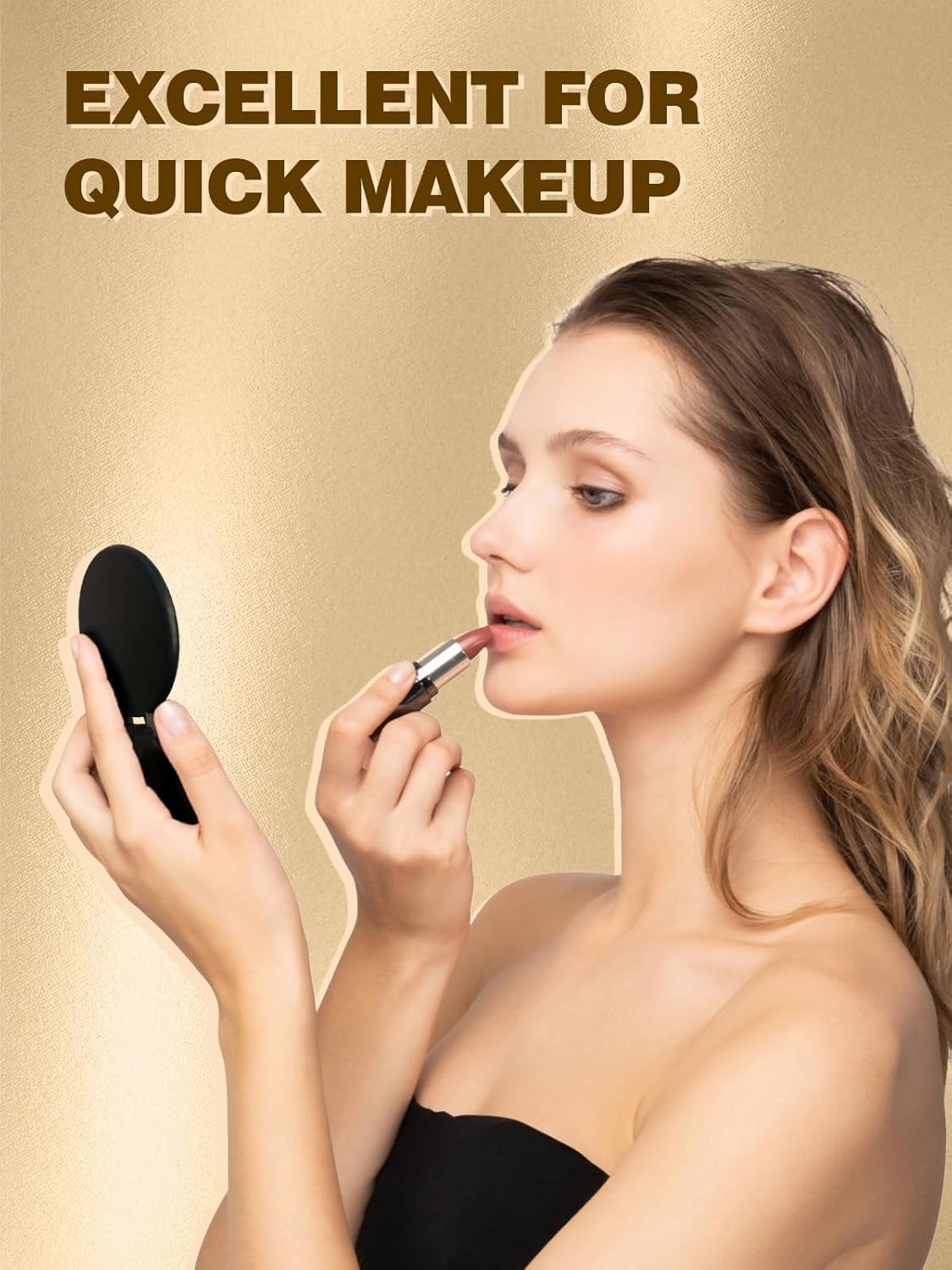 Qislee Compact Mirror Bulk, round Makeup Mirror for Purse, Set of 12 (White)