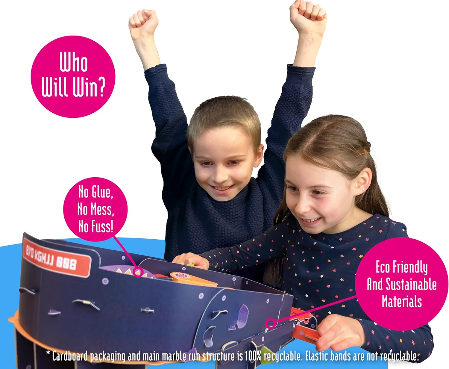 Build Your Own Working Pinball Machine - Arcade Classic Retro Toy - Eco Friendly Cardboard Craft Kit - Ages 8+ image number 4