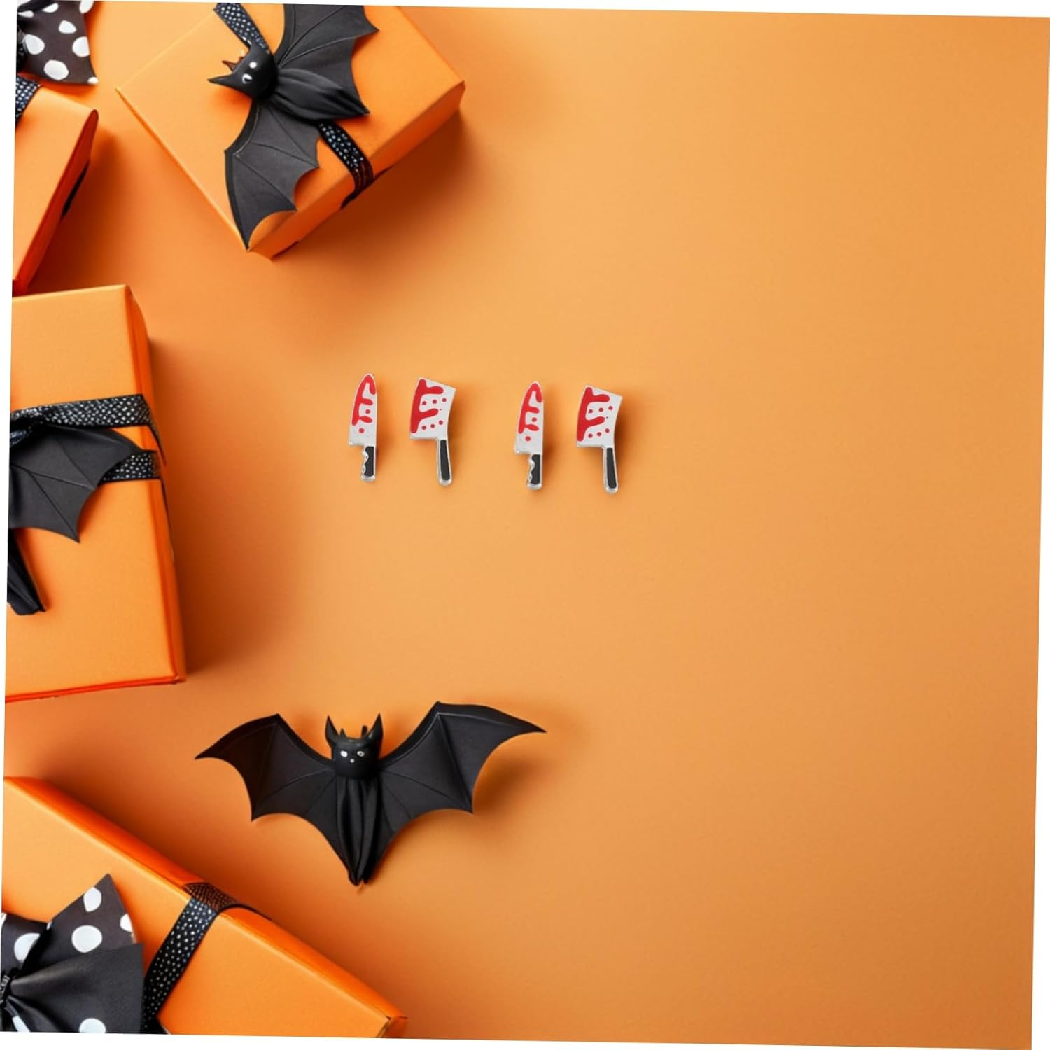 HEATSHAKING 40Pcs Halloween Nail Charms Bloody Cutter Metal Manicure Accessories for Women DIY Nail Art Reusable Horror Decorations Spooky Gothic image number 5