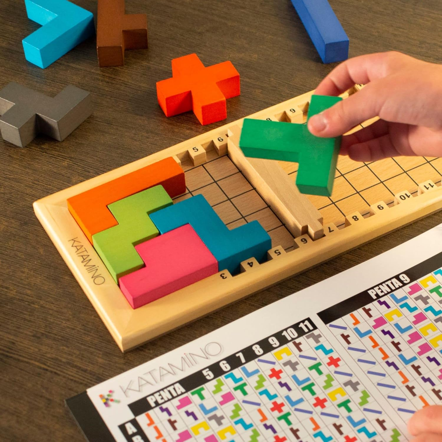 Katamino: Puzzleholzspiel F&uuml;r 1-2 Spieler image number 4