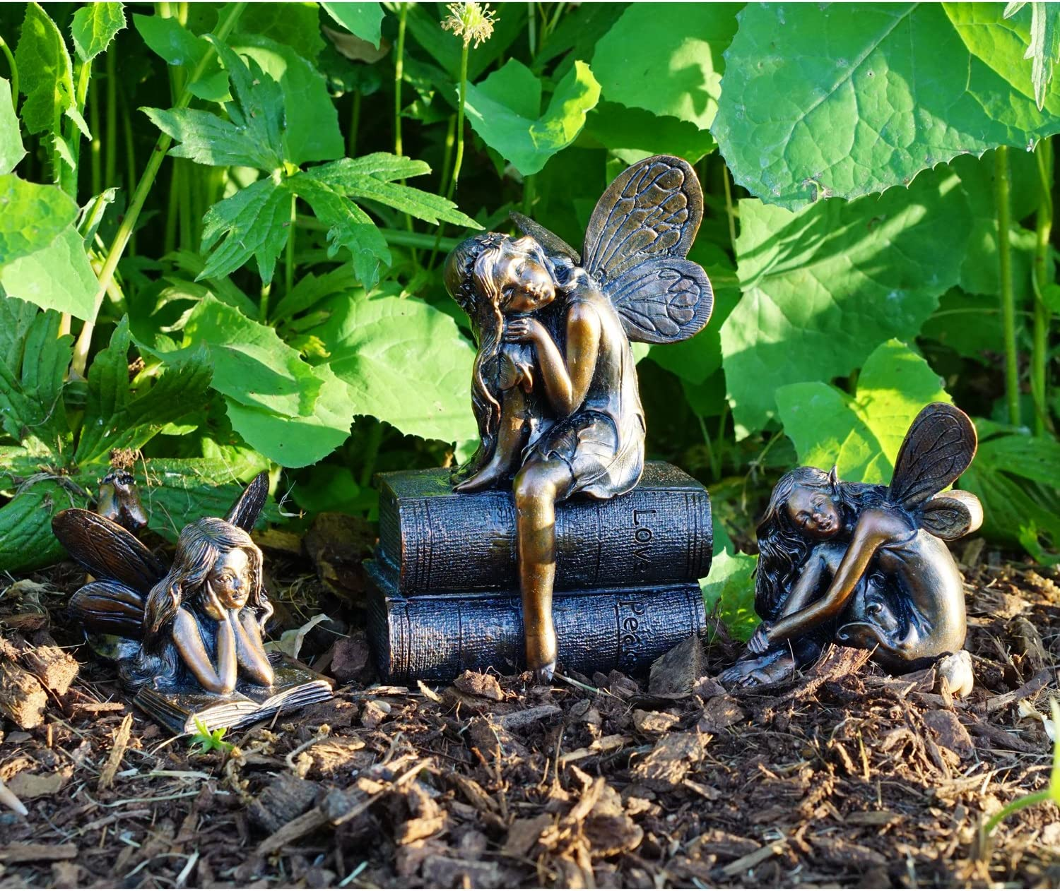 Top Collection Miniature Garden & Terrarium Fairy Napping Statue, Small image number 3