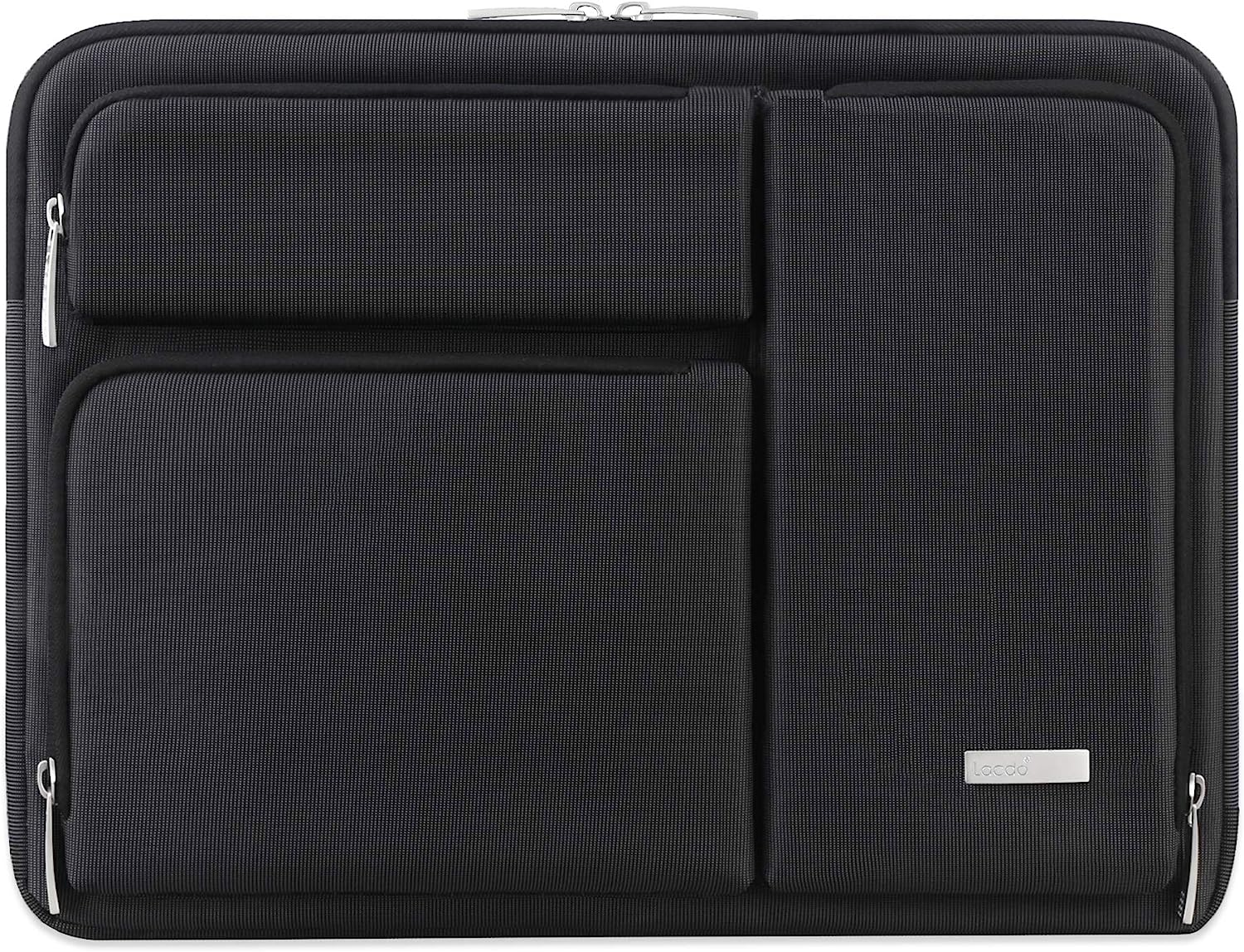 Lacdo 360&deg; Protective Laptop Sleeve Case for 13 Inch New Macbook Air M4 A3240 2025, M3 A3113, M2 A2681, M1 A2337 | 13" Macbook Pro M2/M1 A2338 A2251 | 13" Ipad Air M3 / Ipad Pro M4 Computer Bag, Gray