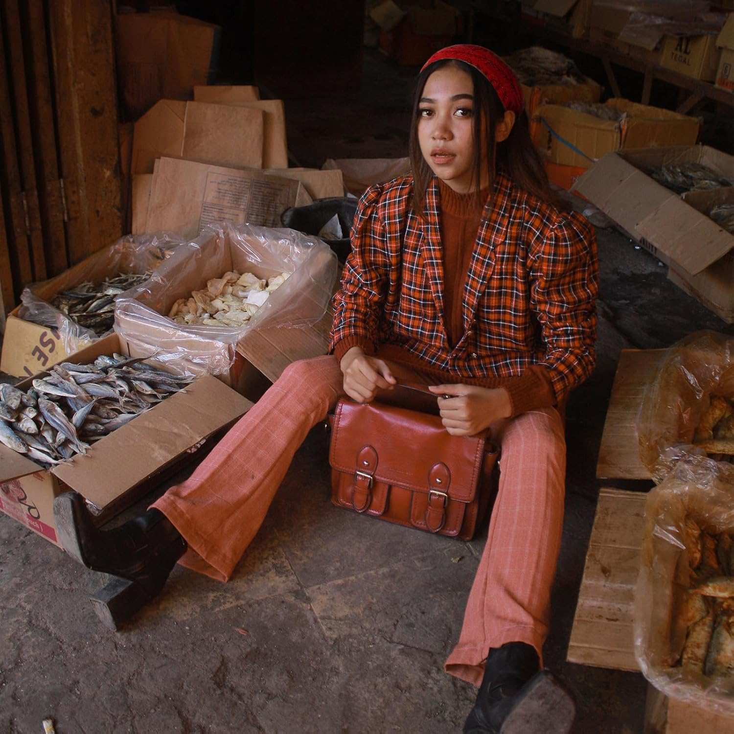 MOBUTOFU 3Pcs Women&rsquo;S Knitted Headbands Set &ndash; Elastic Wide Hairbands Knit Ear Warmers, Winter Head Wraps for Outdoor Sports and Cold Weather in Black, Wine Red, and Dark Grey image number 3