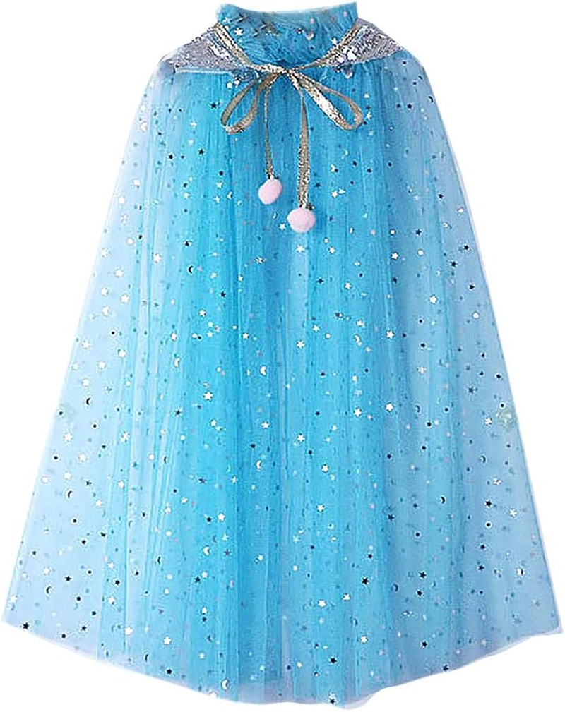 Rainbow Cape Cloak for Girl Princess