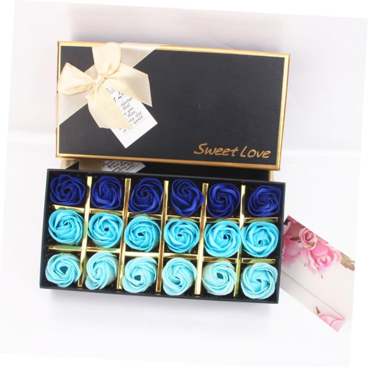 OHPHCALL Flower Soap Mothers Day Present Soap Flower Box Creative for Mom or Girlfriend