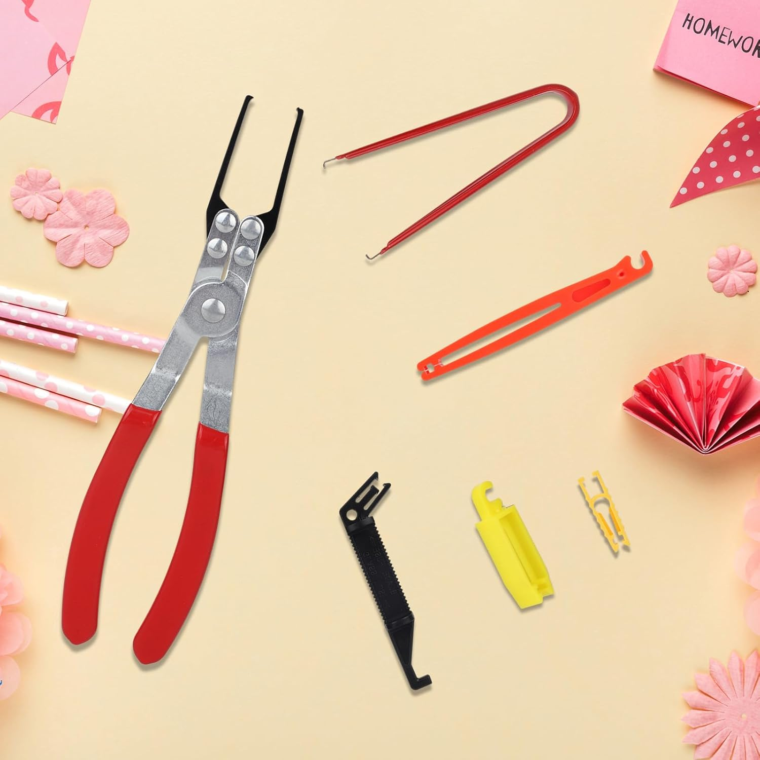 6 Pcs Relay and Fuse Removal Tool Set, Automotive Relay Puller Pliers & Fuse Puller Tool Car Electrical Disconnect Pliers for Car Motorcycle Truck Fuses Replacement image number 4