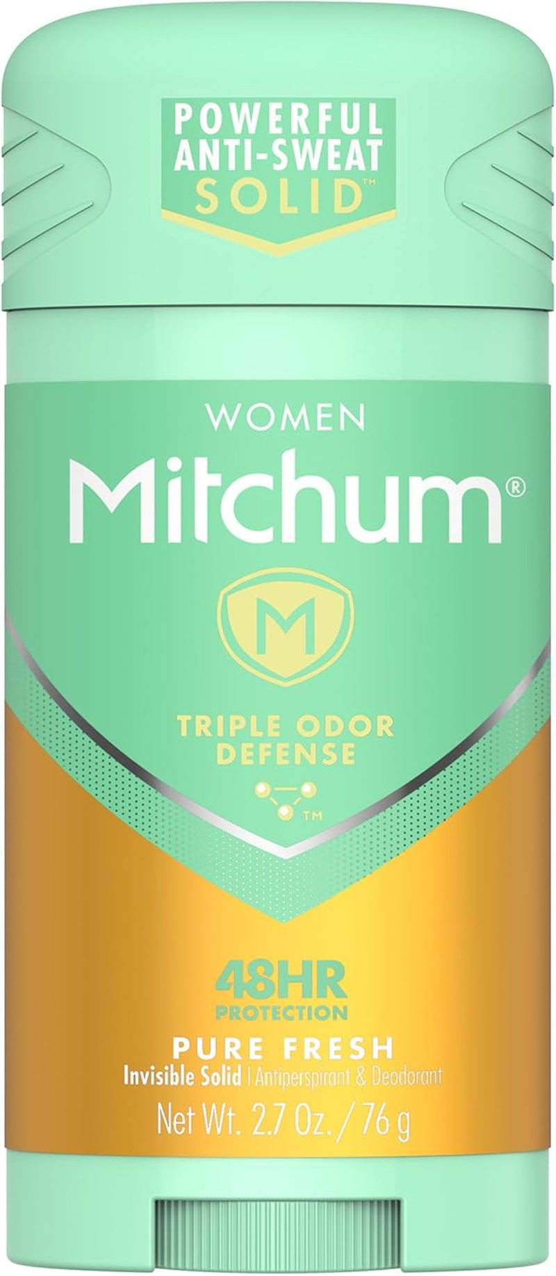 Mitchum Women Triple Odor Defense Invisible Solid 48HR Antiperspirant & Deodorant, Pure Fresh, 2.7 OZ - 6 Pack image number 2