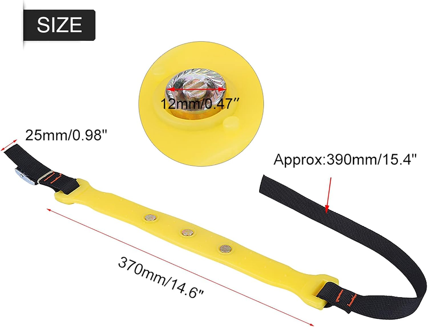 10Pcs Tire -Skid Belts Universal Fit 185-225Mm for Snow, Ice, Mud - Chains for Car, Truck, SUV image number 4