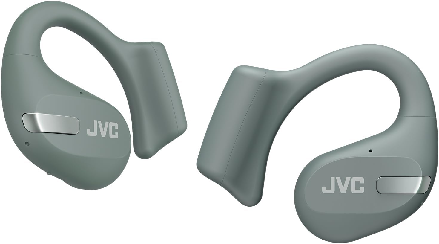 JVC Nearphones HA-NP50T-C, True Wireless Earbuds, Open Ear Design, Active Noise Reduction, Multi-Point, IPX4, Microphone Muting, 38 Hours Runtime, BT 5.3, Sand Beige