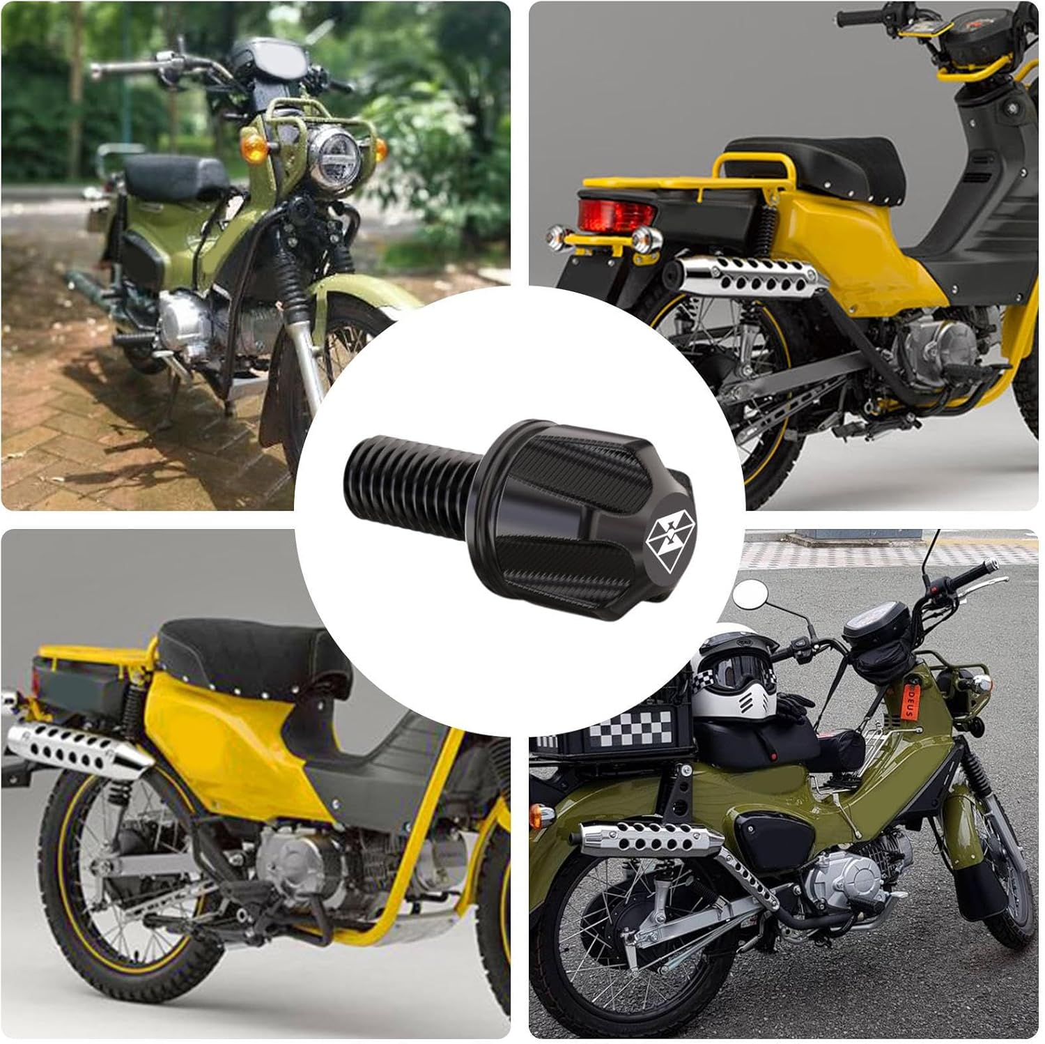 M8 Screws | Motorcycle Rear Seat Bolts Mount Screw - M8 Hand-Tightened Aluminum Alloy Seat Bolt Screw Motorcycle Parts Seat Cushion Screws Buniq image number 6