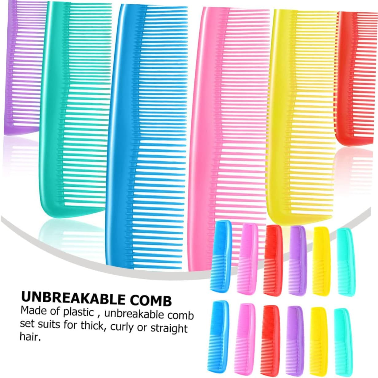 OHPHCALL 12Pcs Mini Hair Comb Static Hair Brush Portable Travel Hairdressing Comb