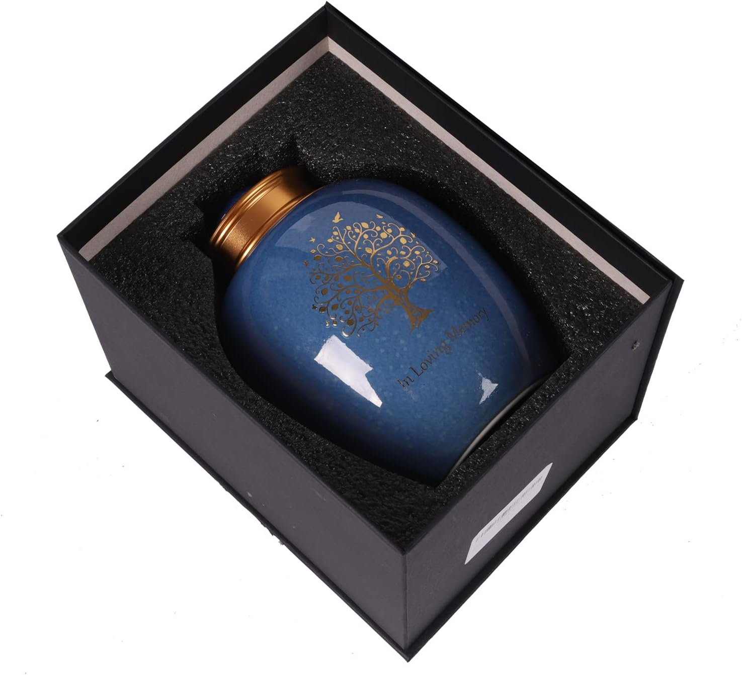 Medium Tree of Life Cremation Urn for Human Ashes - Beautiful Ceramic Keepsake - Holds 65 Cubic Inches of Human or Pet Remains image number 5