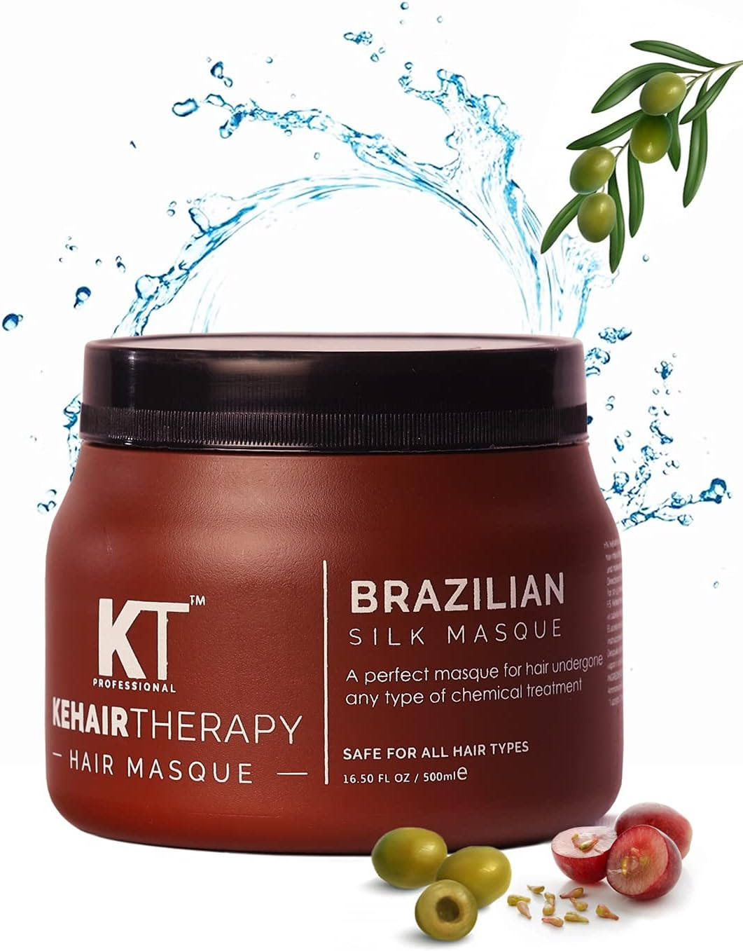 KEHAIRTHERAPY KT Professional Brazilian Silk anti Dandruff Masque 500Ml image number 1