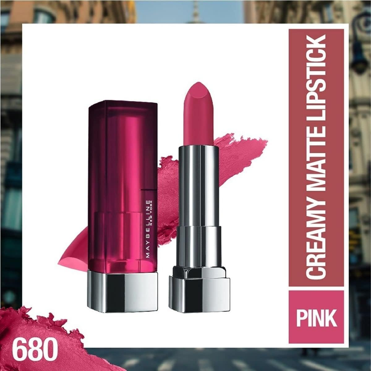 Maybelline New York Colour Sensational Creamy Mattes 680 Mesmerizing Magenta image number 6