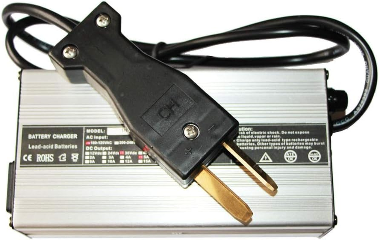 Gscchyc 36 Volt Golf Cart Portable Charger 36 Volt 5A Battery Chargers Trojan Golf Cart Batteries Golf Cart Accessories with Crows Foot Plug for Ezgo Yamaha Club Car TXT Super Hauler image number 1