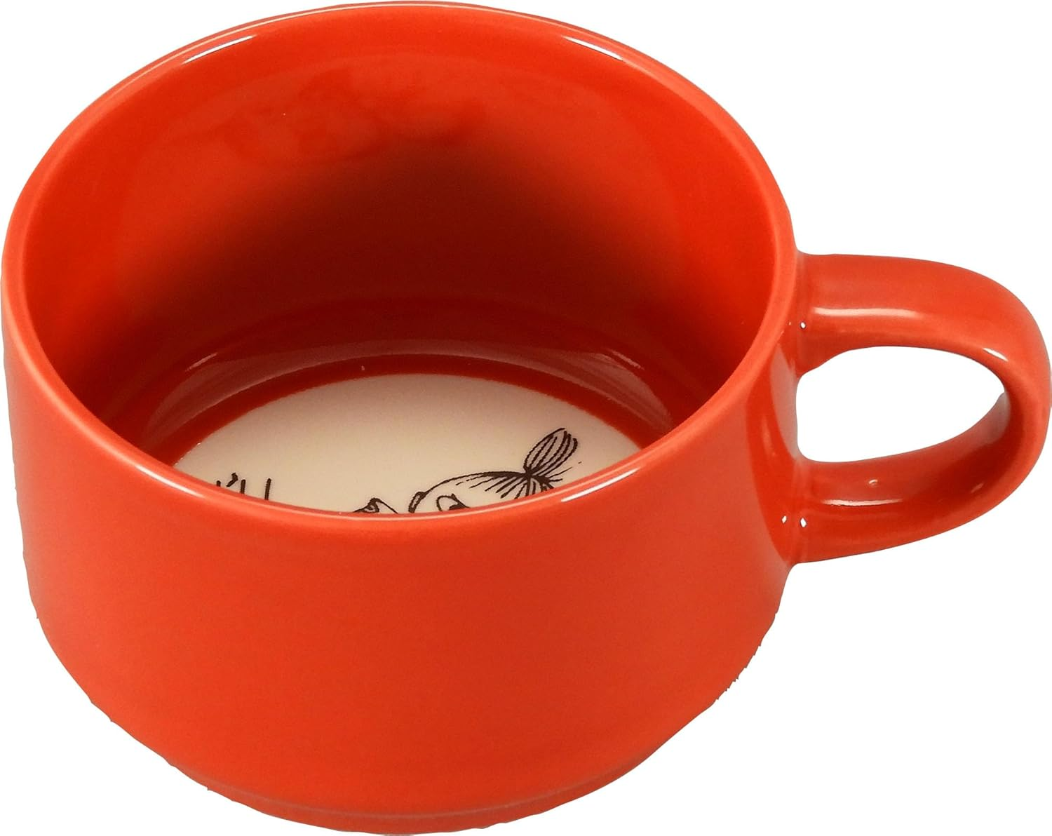 Moomin MM7602-11 Goods, Dishes, Mug, Approx. 10.1 Fl Oz (300 Ml), Little My Message, Red, Coffee, Tea, Made in Japan