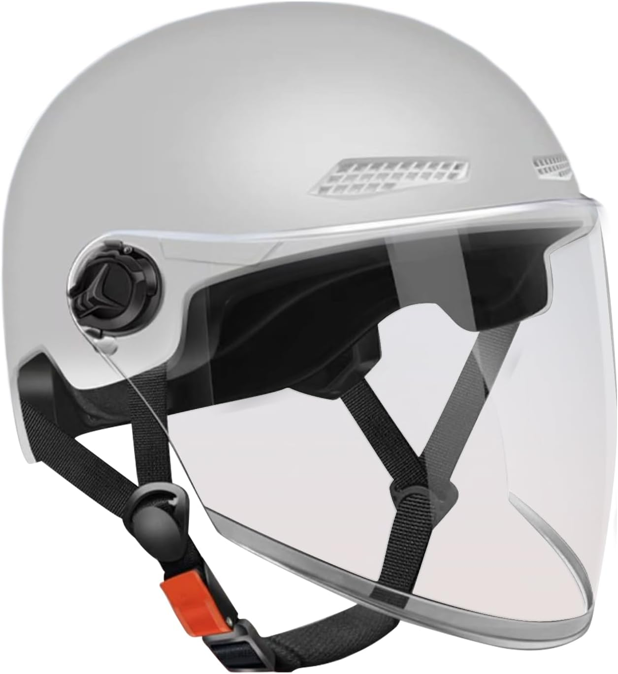 Motorcycle Half Helmet for Men | Open Face Helmet | Retro Open Face Quick Release Sun Protection Hat for Riding Motor ATV Scooter Racing Motocross Youth