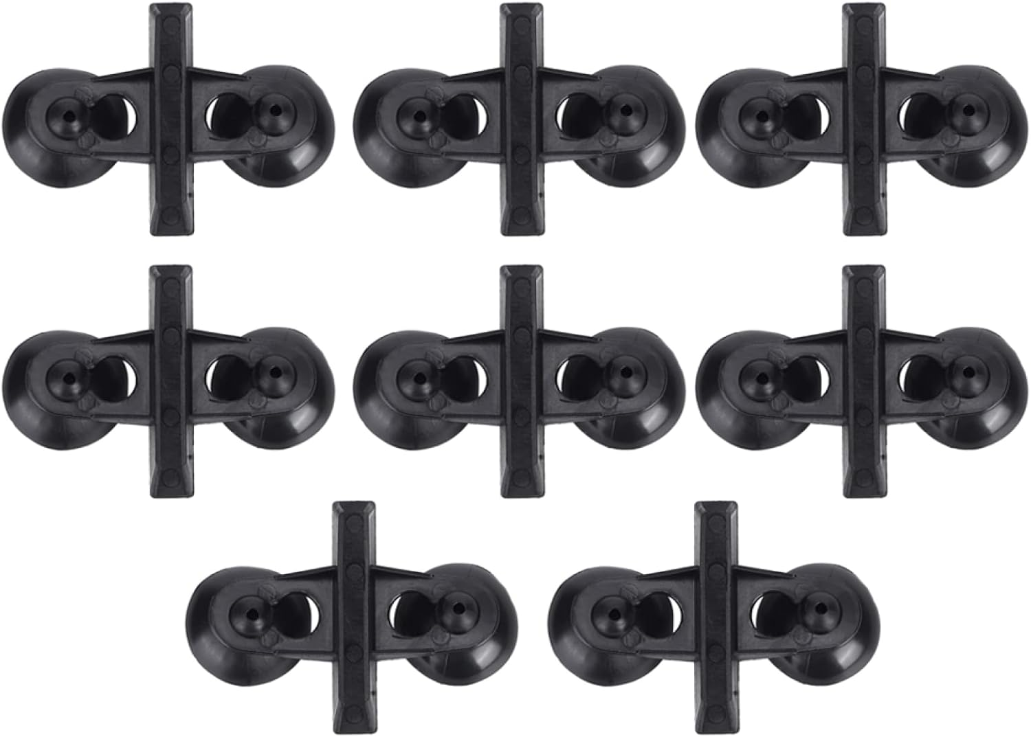 Tophomer 8-Pack Aquarium Divider Suction Cups Fish Tank Breeding Separator Suction Cup Support Clip for Isolation Mesh Panel Mounts, Black