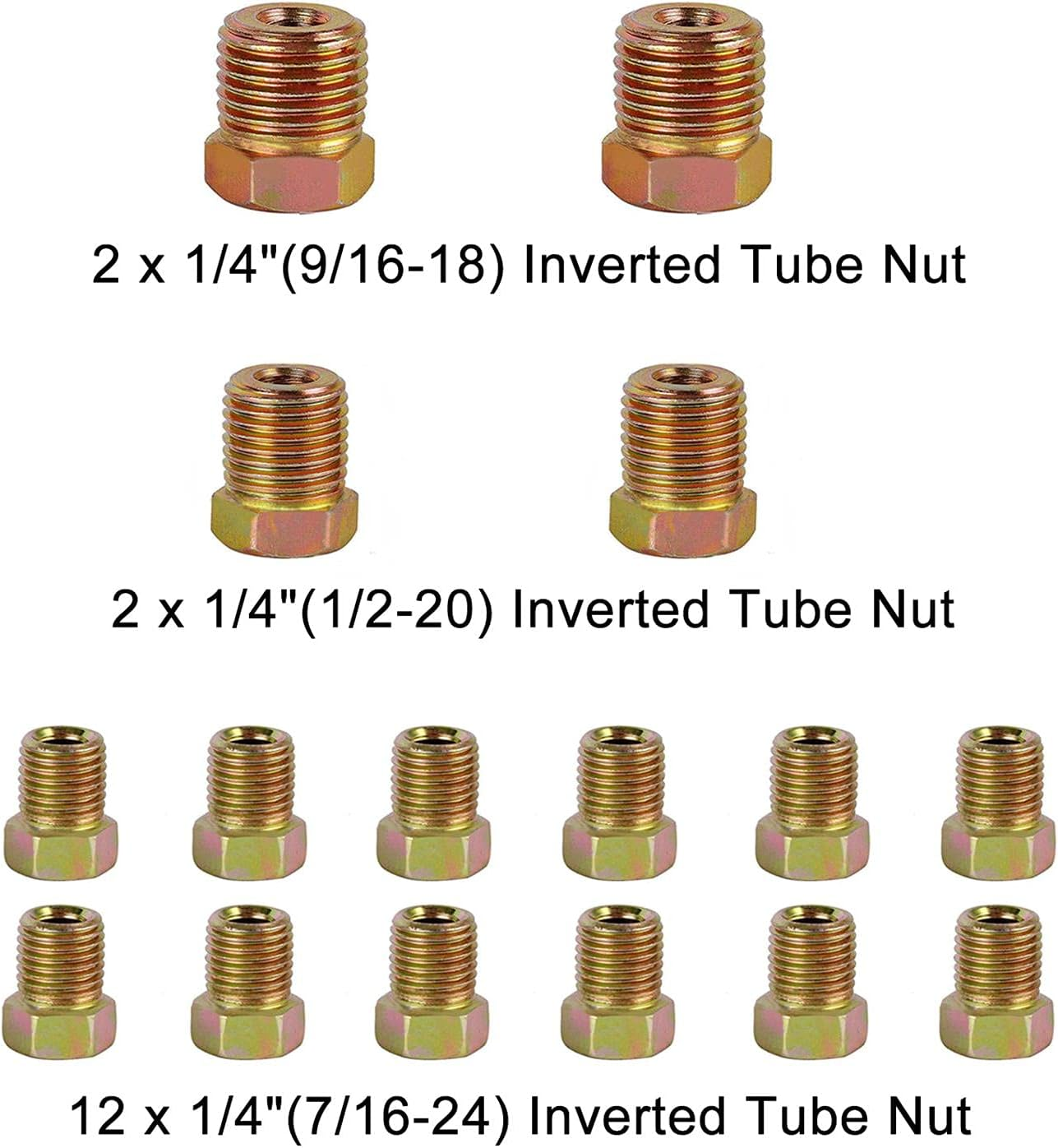 Muhize Brake Flare Tool Kit - Upgraded 1/4 Inch Brake Repair Kit (25 Feet), Corrosion Resistant Copper Brake Tubing + Flaring Tool, 16 Braking Fittings & 4 Unions image number 1