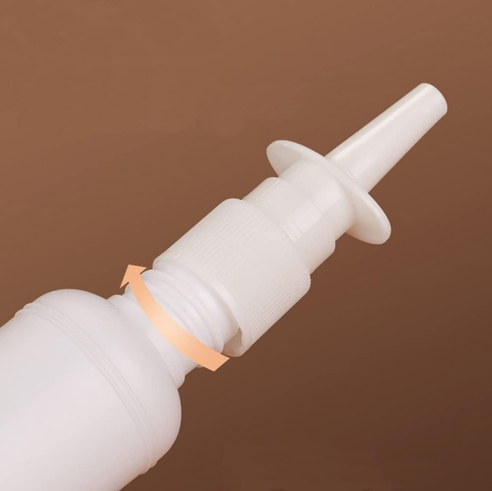 3PCS 5ML Empty Refillable Amber Glass Nasal Spray Bottle Pump Sprayers Cleanser Container for Medical Dispensing Wash image number 3