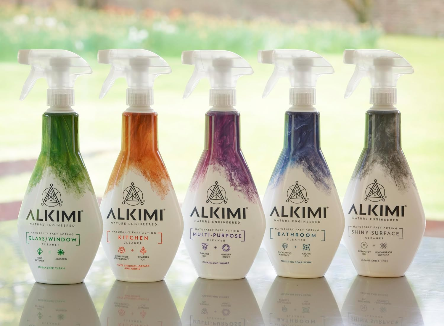 ALKIMI Shiny Surface Cleaner Spray, 500Ml, 3 Pack &ndash; Nature Engineered, All-Purpose Cleaner with Anti-Bacterial, Anti-Fungal and Degreasing Properties, Powerful & Natural Eco Cleaning Spray image number 3