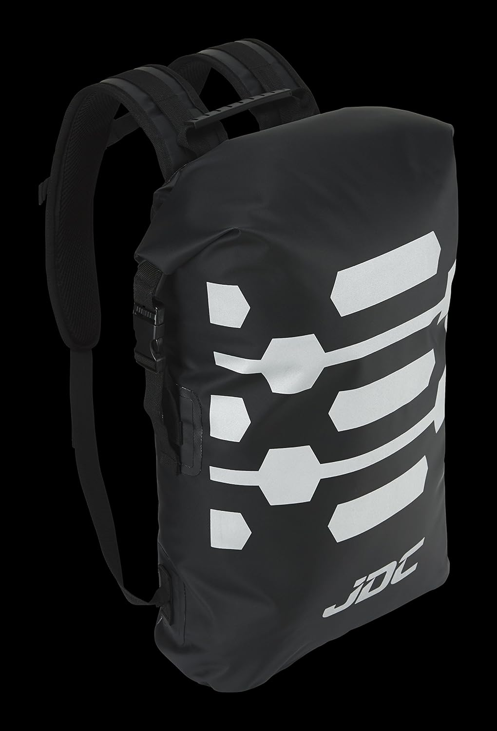 JDC Motorcycle Rucksack 100% Waterproof Dry Bag 30L - Reflector - Black image number 2