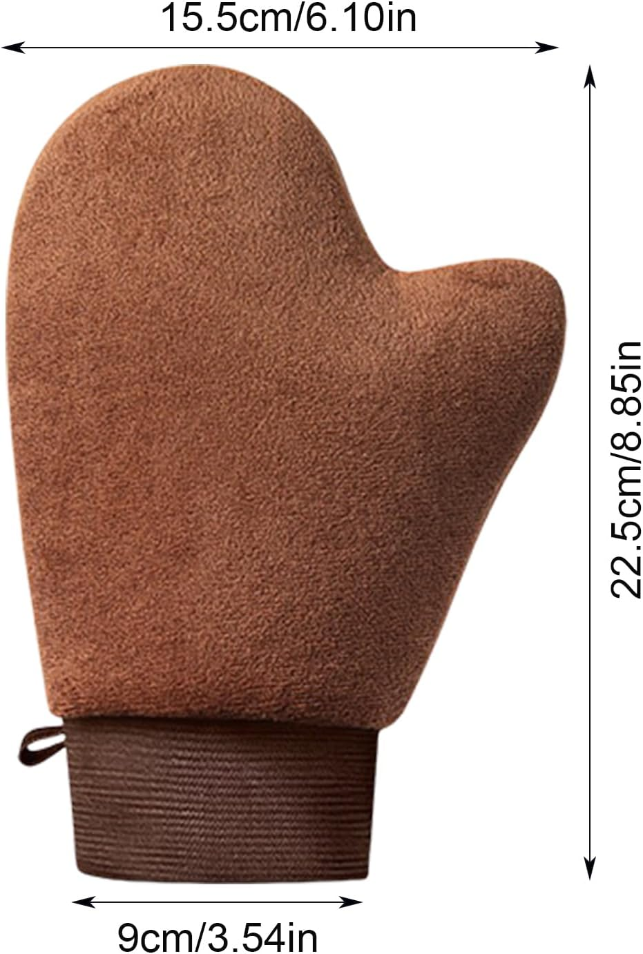 Tanning Glove - Tan Mitt Applicator with Elastic Wrist | Sunless Tanner Spray and Mousse Application Tool for Men Women Beach Camping Picnic Cycling Sports - Black image number 7