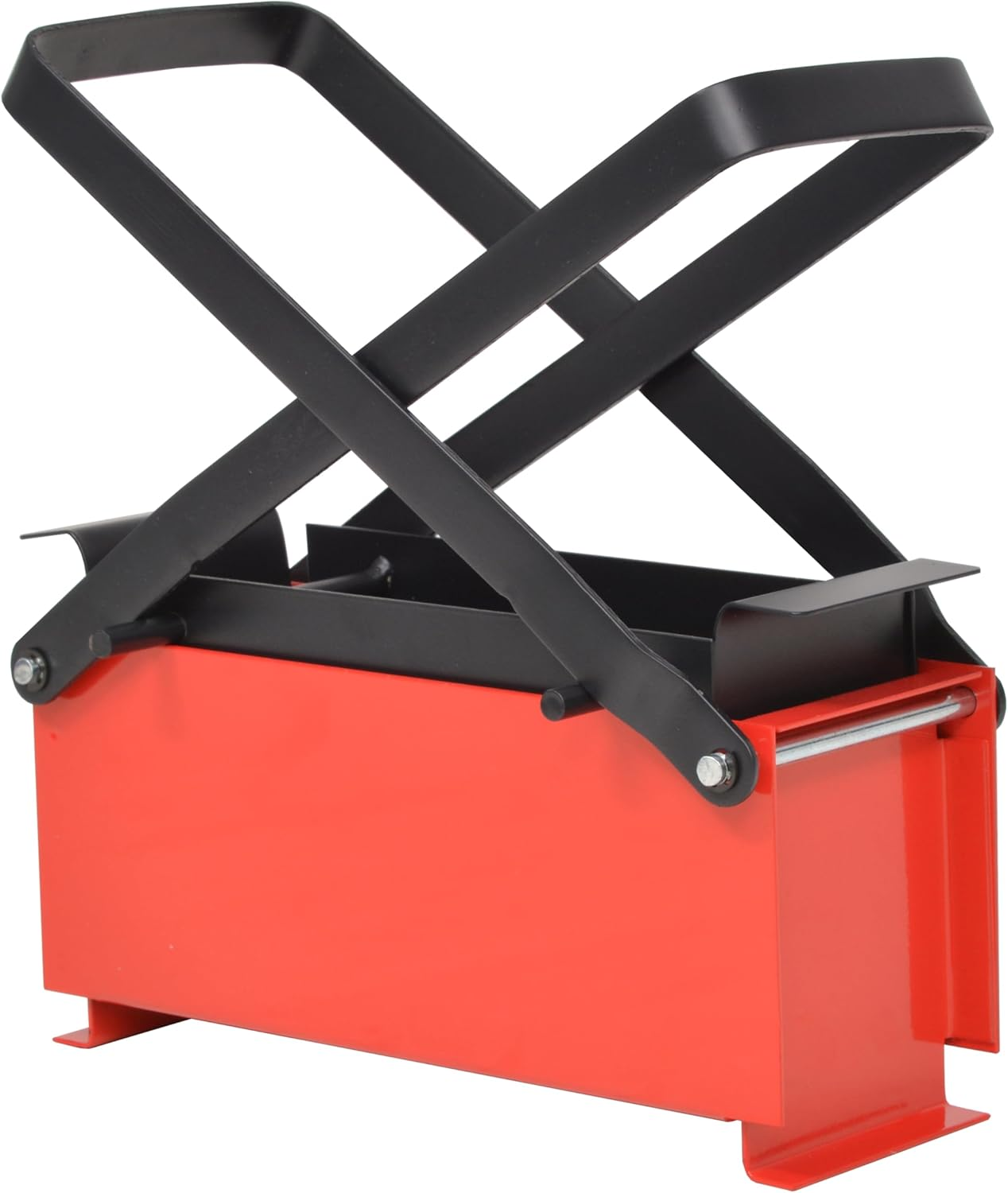 &lsquo;Vidaxl Paper Log Briquette Maker - Steel Constructed - Manually Operated - Optimised Pressure Distribution - Black and Red&rsquo; image number 5