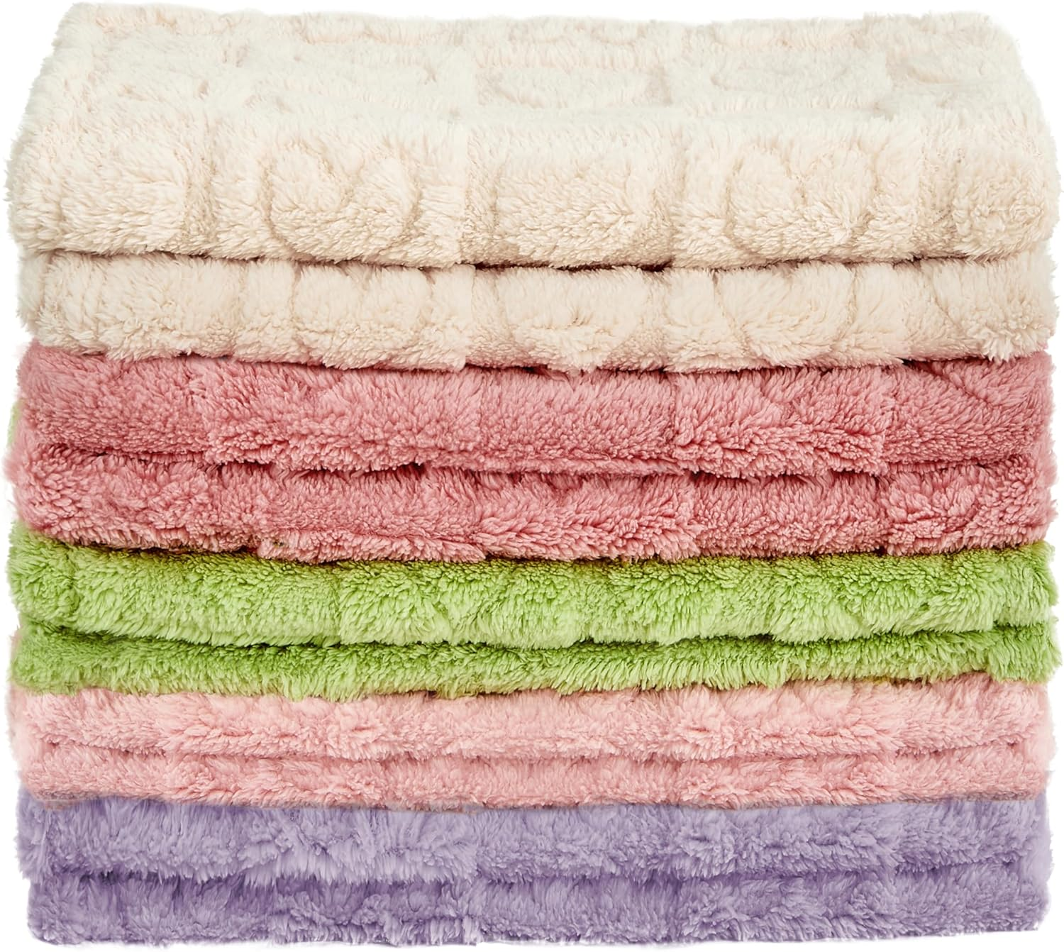 Yurhap Fleece Baby Blanket Heart Checkered Blanket, Ultra Soft Cozy Baby Blankets for Girls Boys, Fluffy Infant Toddler Newborn Receiving Blankets for Crib Stroller 30&rdquo;&times;40&rdquo; (Light Pink)