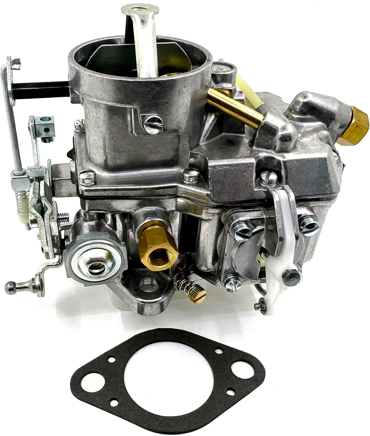 Autolite 1100 Carburetor Manual Choke for 1963-1968 Ford Mustang Falcon Mercury 170&200Ci Inline 6 Cylinder Automatic Transmission 1963 64 F100 Trucks V6 223" & 262".Passenger Side Mount Choke Cable