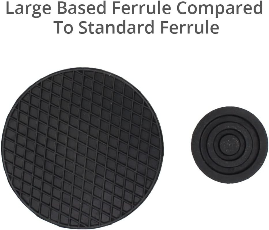 19Mm 3/4" Large Based Self-Standing Rubber Foot Tip Ferrule for Walking Sticks and Canes - by Lifeswonderful