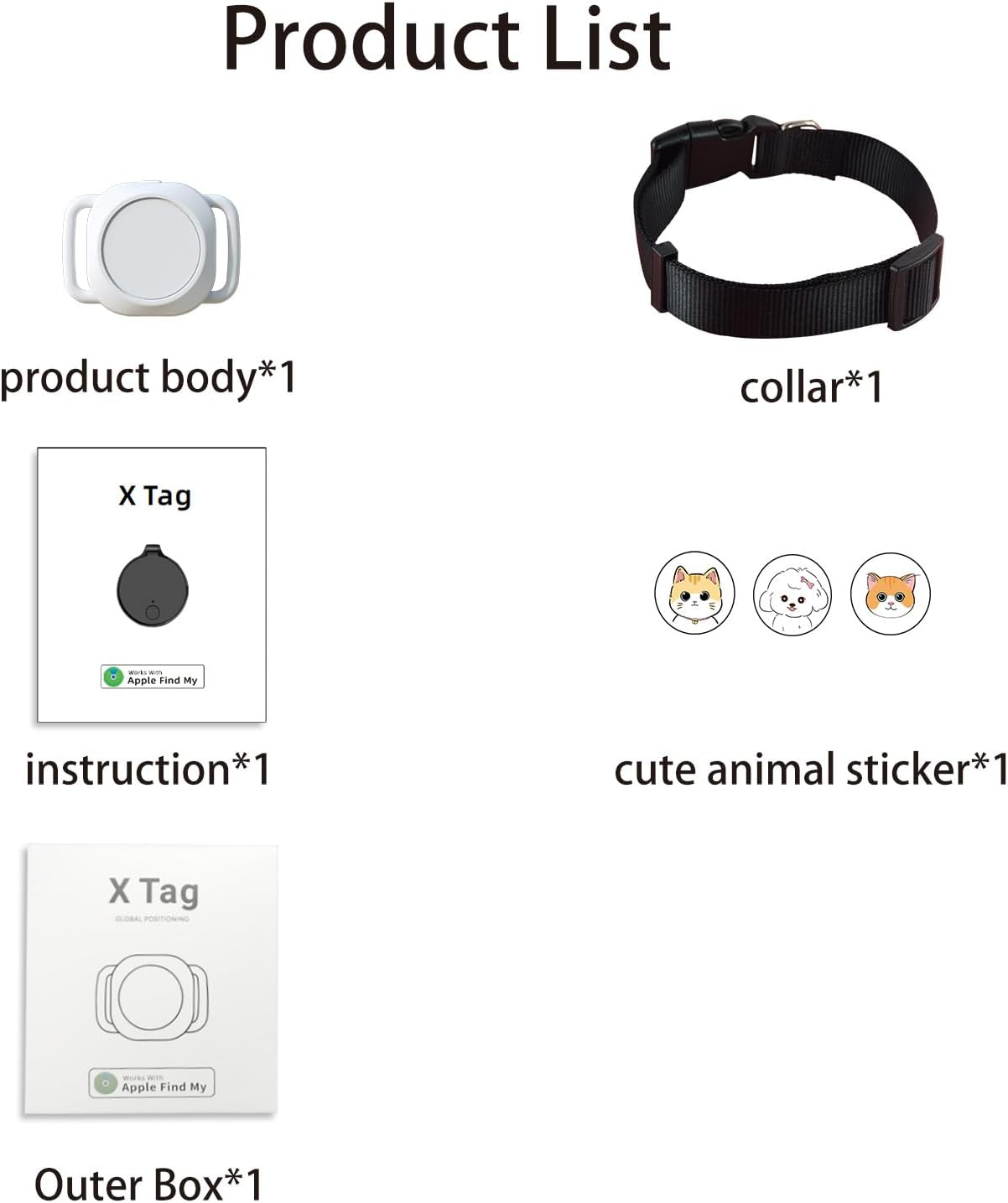 Smart Pet Tracker with Collar Holder &ndash; Lightweight 10G Pet Location Tracker for Dogs and Cats, Long Battery Life, No Monthly Fee, Bluetooth & Find My Compatibility, Waterproof, Safe & Durable (White) image number 4