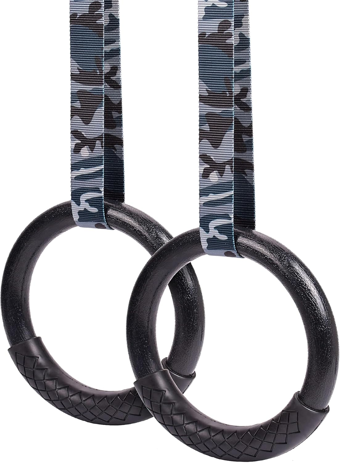 Outdoor Gymnastic Rings Premium with Grip Handle - Waterproof for outside Fitness & Calisthenics White image number 3