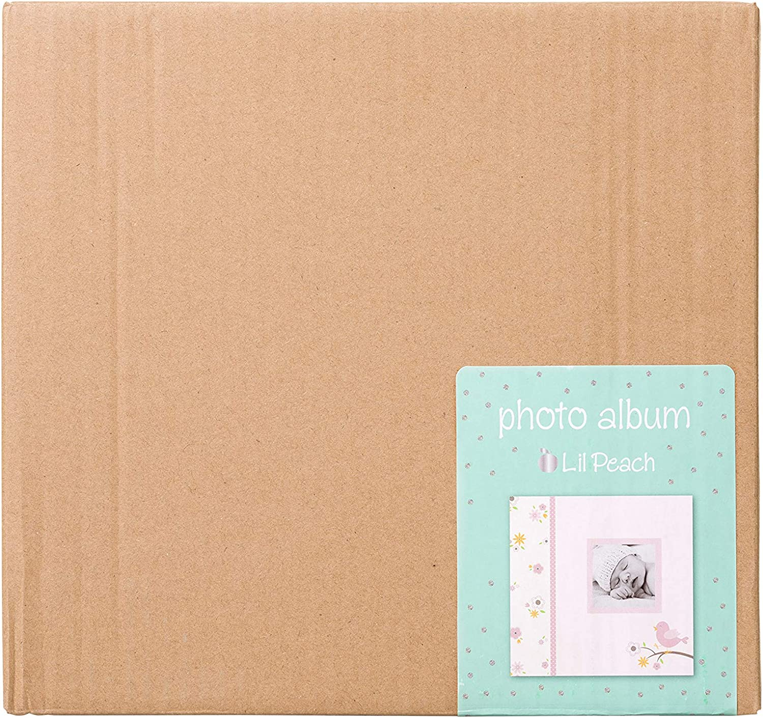 Lil Peach Bird Photo Album, Memory Keepsake Babybook, Gender-Neutral Baby Accessory for New and Expecting Parents, Pink image number 3