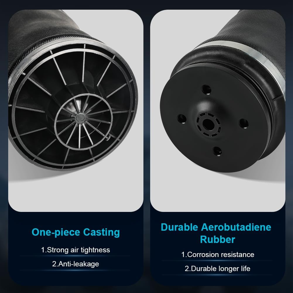 JDMON Replacement for Rear Air Spring Kit Suspension Bags Mercedes Benz 2005-2015 X164/166 W164/166 Gl-Class GL320/350/450/550 ML-CLASS ML320/350/450/500/550/63 AMG, Air Shock Absorber Kit, 2PC image number 3