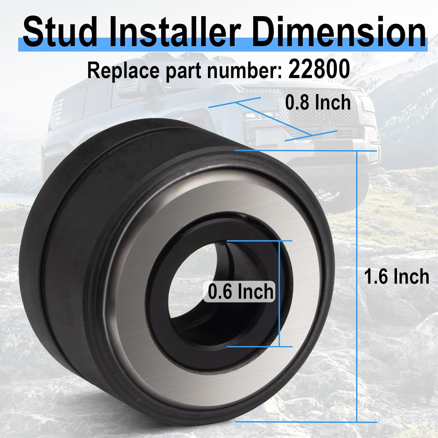 22800 Wheel Stud Installer, Tire Stud Tool, Wheel Stud Installer Tool, Wheel Stud Puller for Most All Automotive, SUV, Towed Vehicle and Light-Duty Truck image number 5