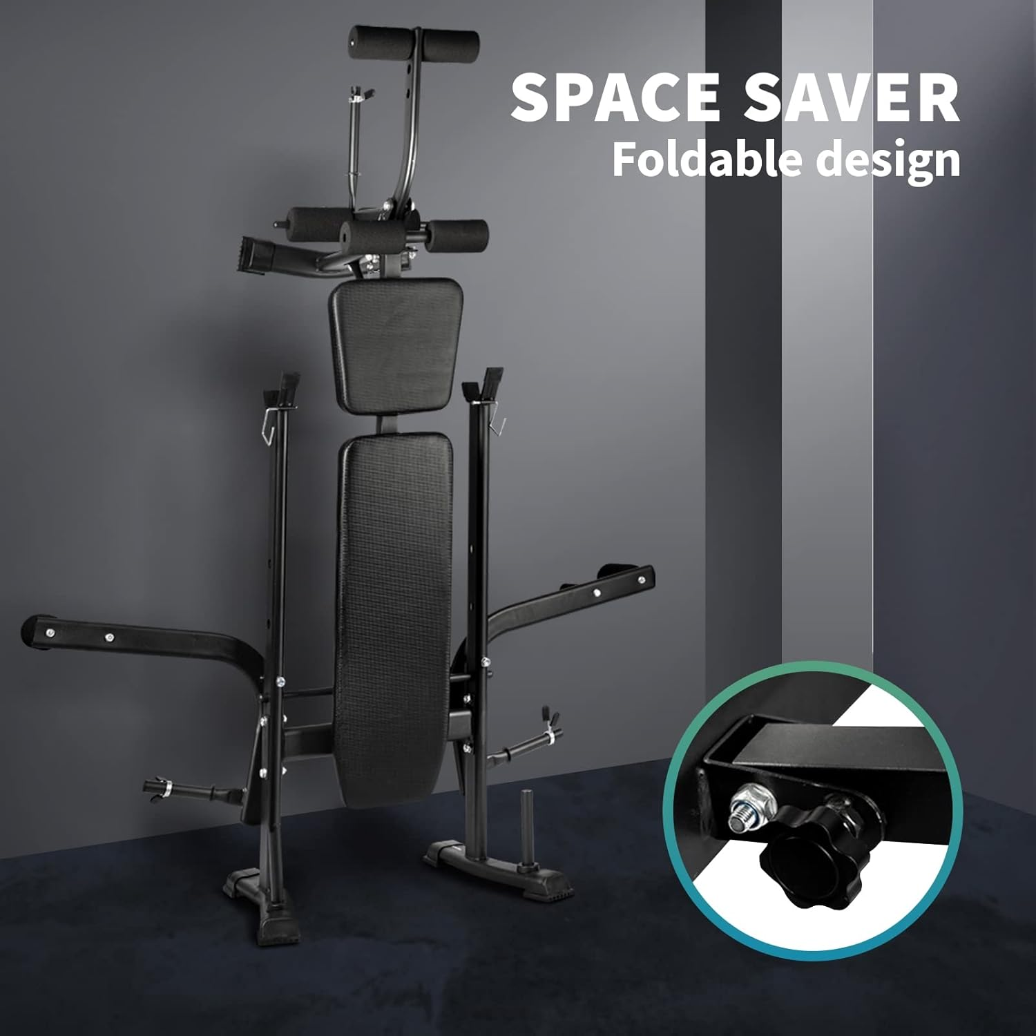 FINEX Olympic Weight Bench, Multi-Station Exercise Strength Training Workout Bench for Home Gym, 250KG/330KG Weight Capacity image number 6