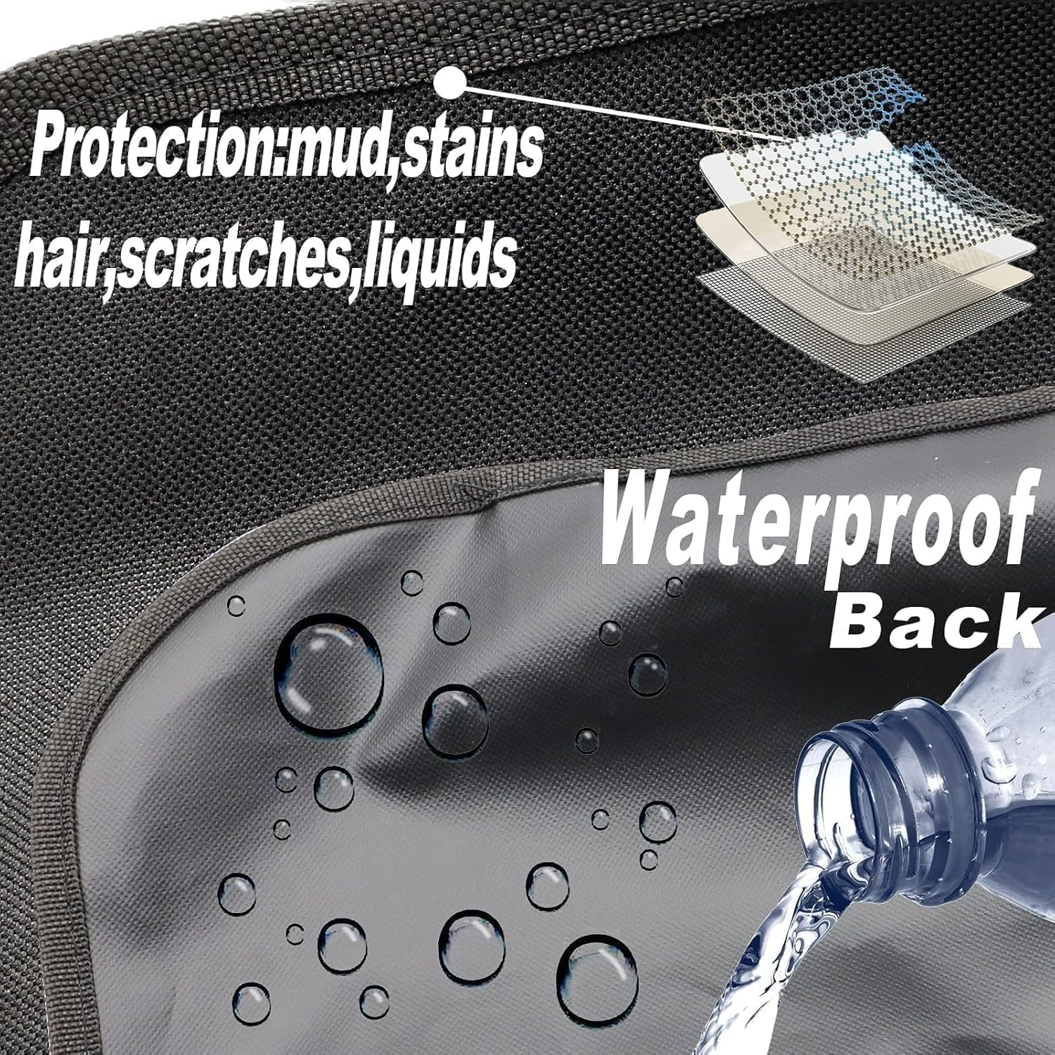 AUTOXBERT Waterproof Car Boot Liner Bumper Tray Pet Rear Seat Cover Dog Trunk Mat, Heavy Duty Waterproof Pet Dog Car Boot Seat Protector Liner Tray Cover Mat.