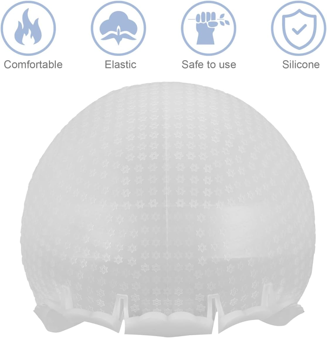 Anneome Reusable Silicone Highlight Cap with Holes for Effortless Hair Dyeing Stylish Hair Dye Hat for Highlights and Care Treatments for Hairdressers and Home image number 1