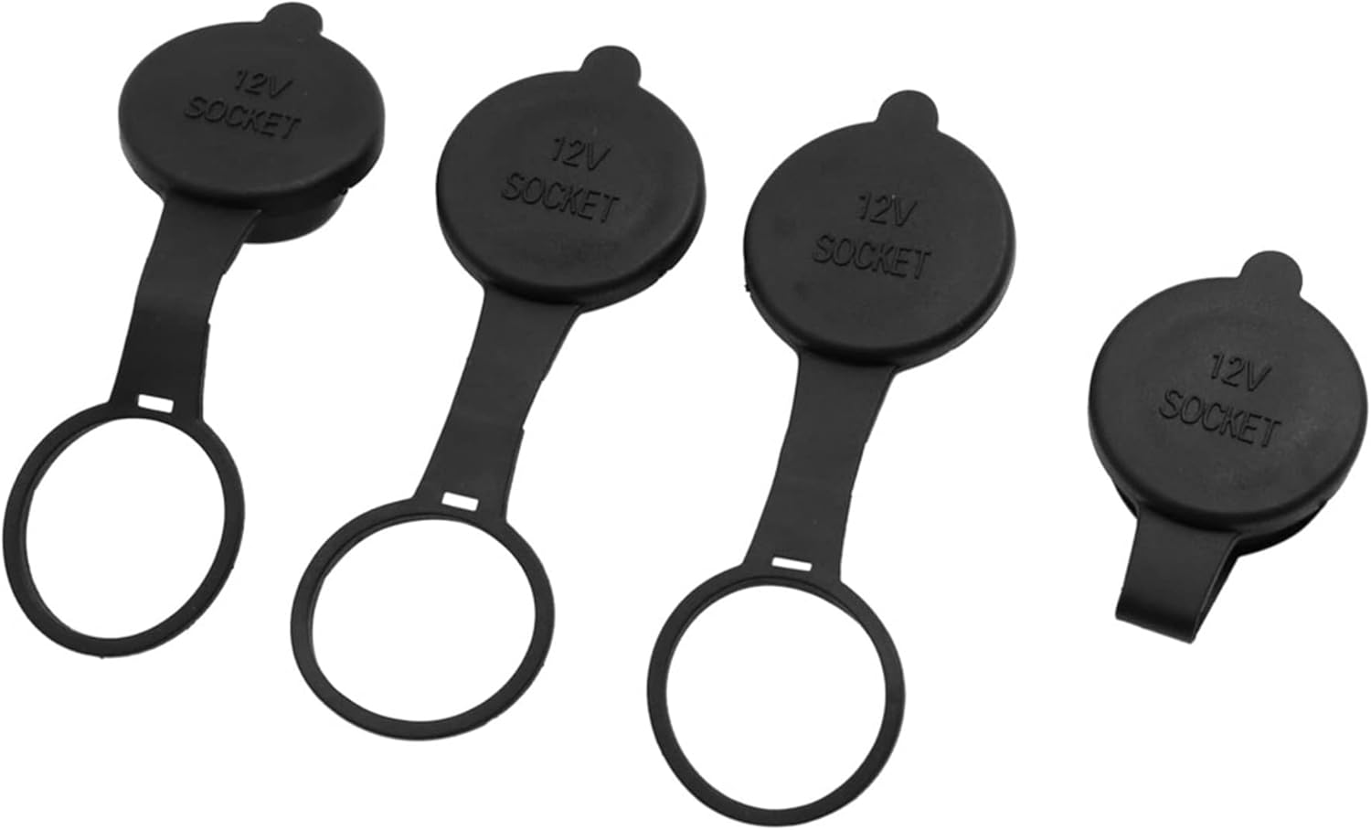 Uxcell 4Pcs Cigarette Lighter Cover 12V Universal Waterproof Car Motorcycle Cigarette Lighter Female Plug Cap for Automotive Power Port Outlet image number 3