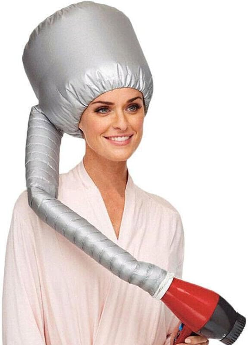 Bonnet Hair Drying Cap Hat Hood Soft Womens Blow Dryer Hairdressing Tool Home, Ideal for Deep Conditioning and Heat Treatments, 10.2X16.9 In